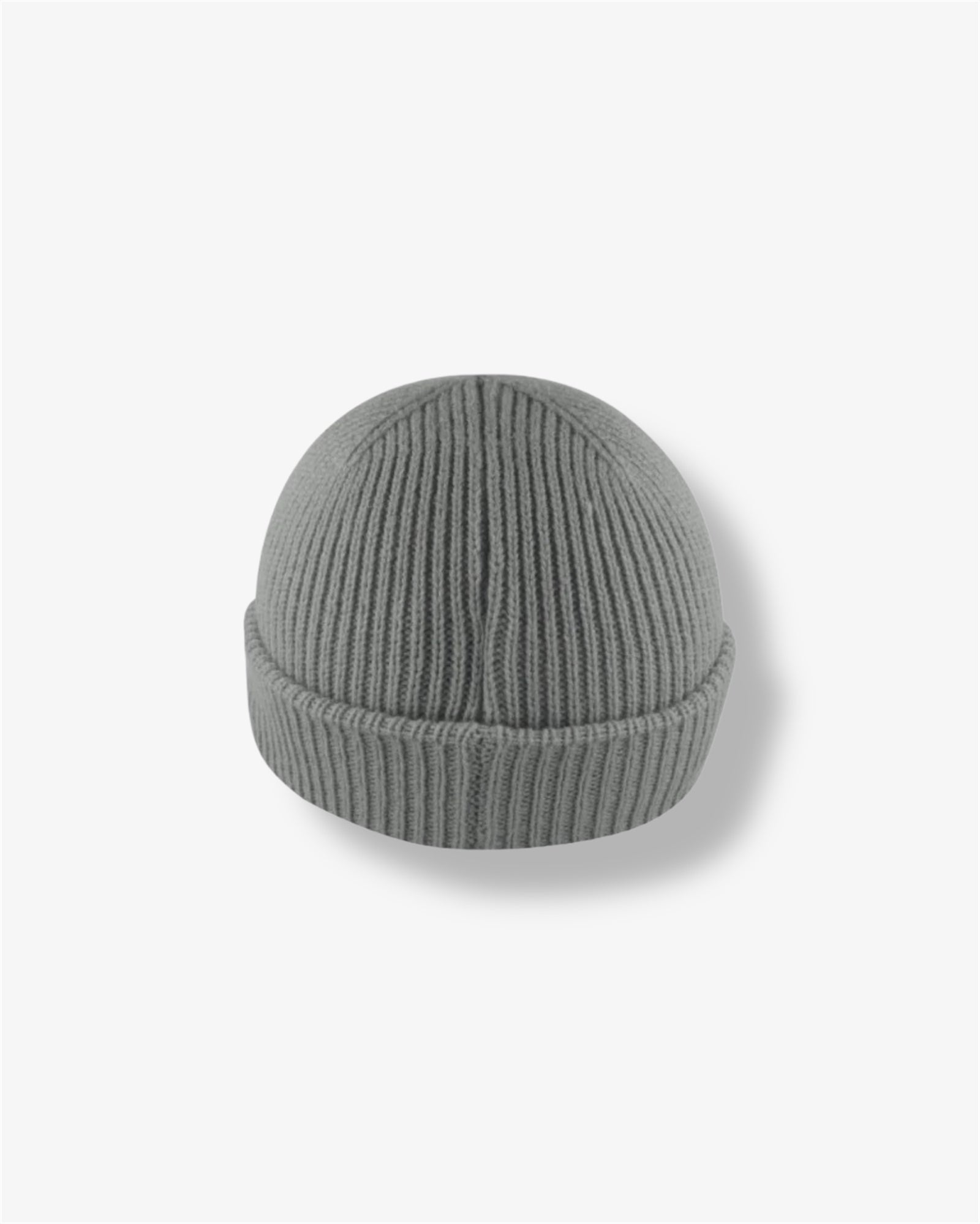 Cuffed Fishermen Beanie in Grey