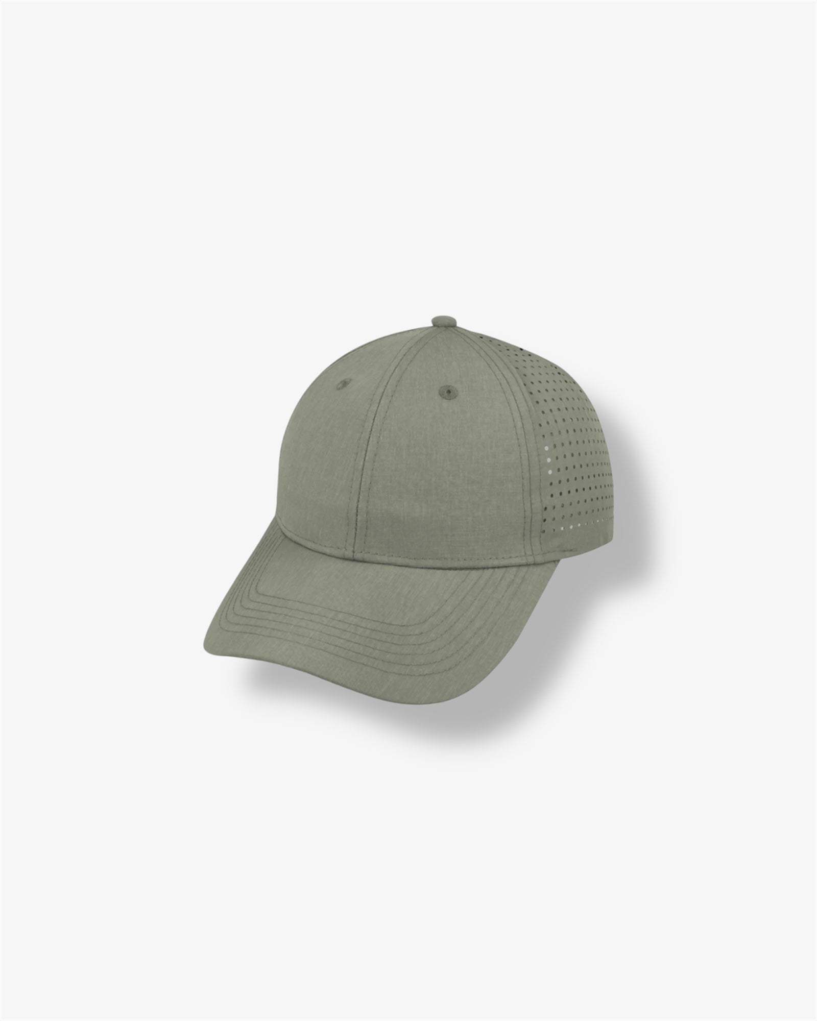 Ultra Melange 6 Panel Cap in Light Grey