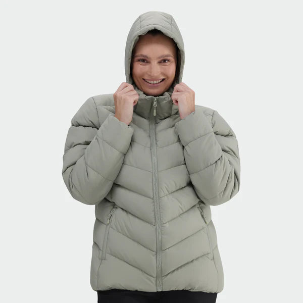 Lily Puffer Jacket in Mulled Basil