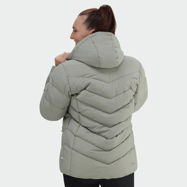 Lily Puffer Jacket in Mulled Basil