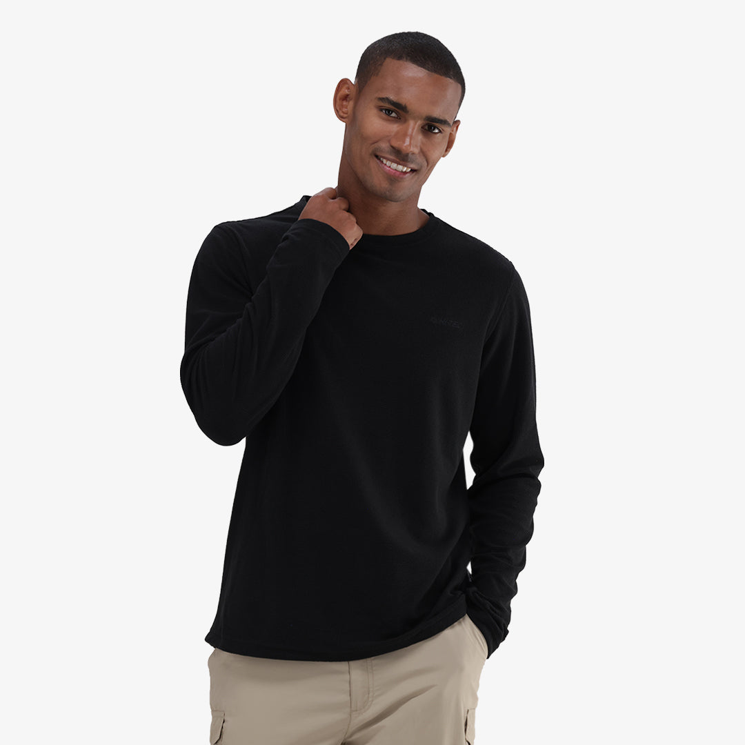 Tech Round Neck in Black