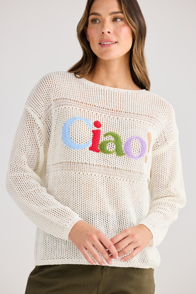 Ciao Knit in White