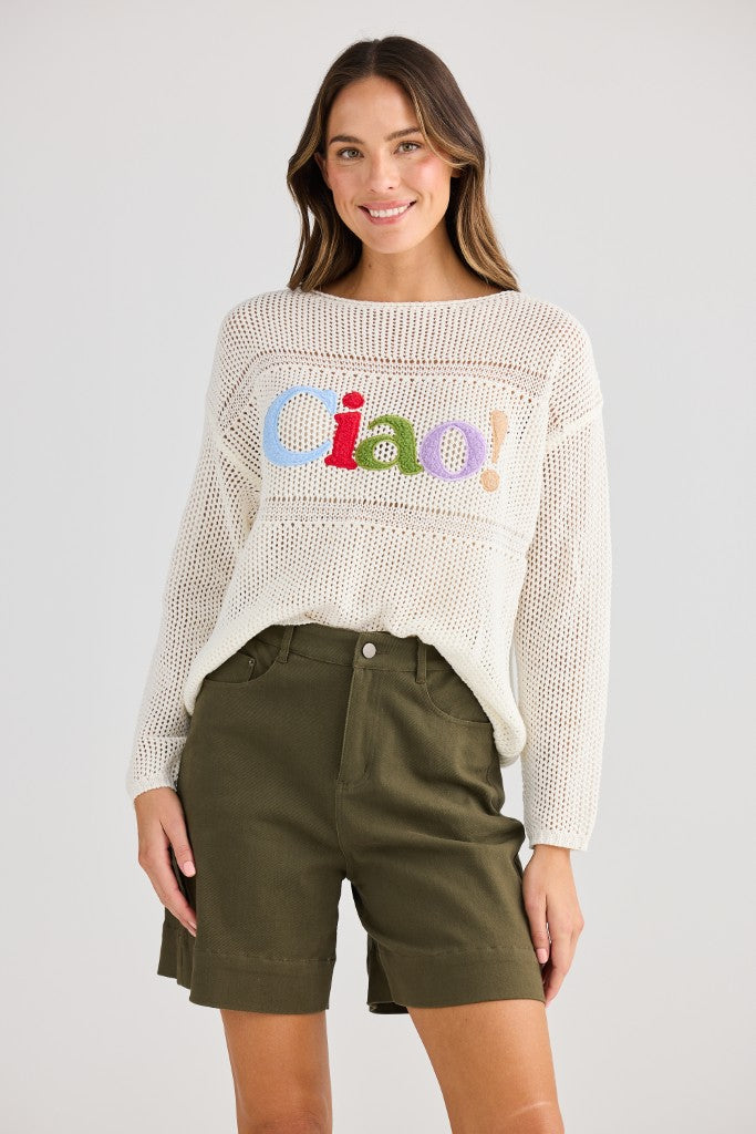 Ciao Knit in White