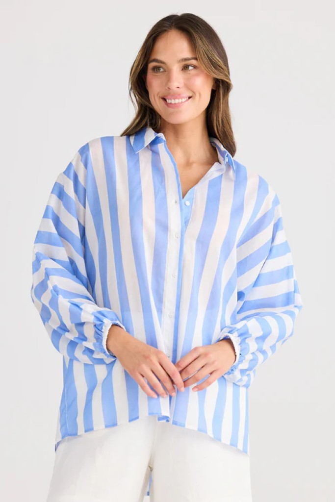 Cliffside Shirt in Blue Stripe