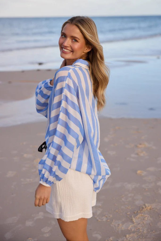 Cliffside Shirt in Blue Stripe