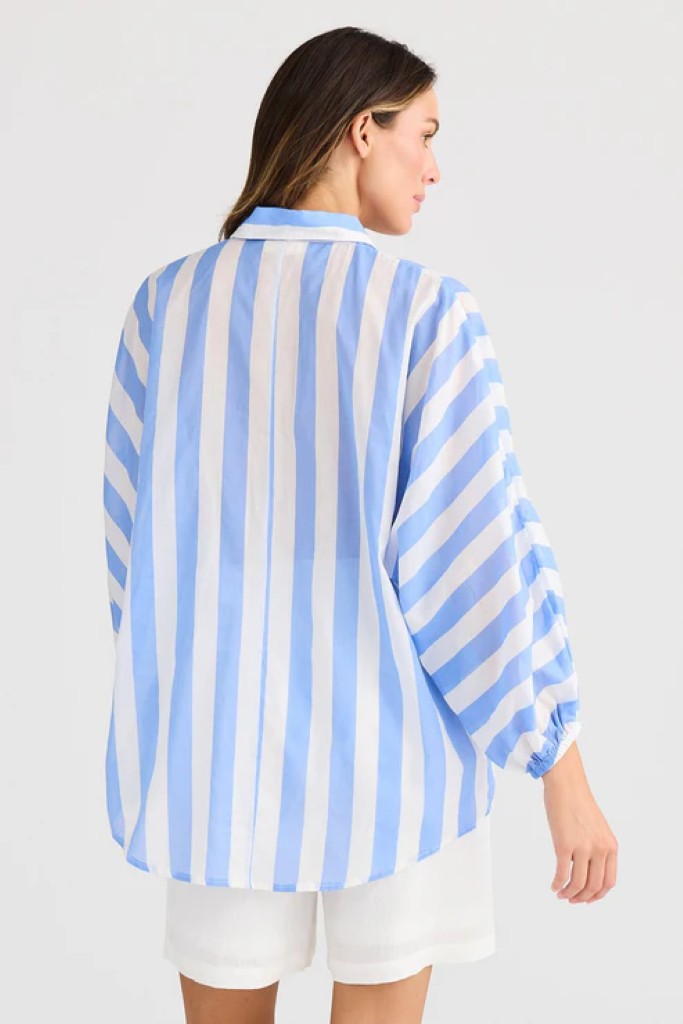 Cliffside Shirt in Blue Stripe