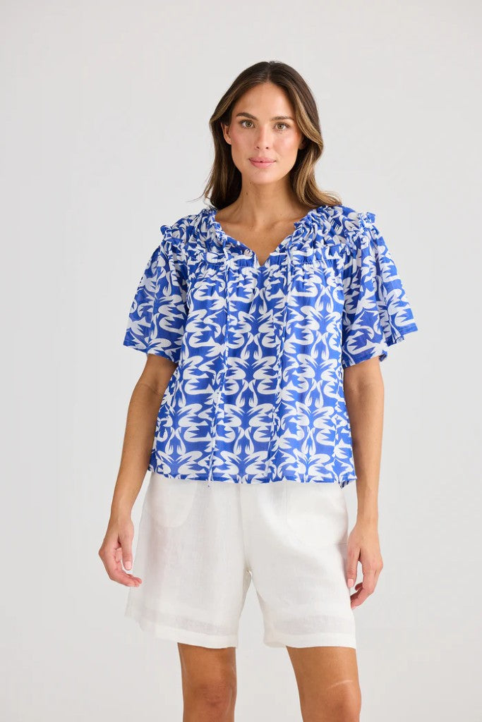 Soliel Top in Tile Print