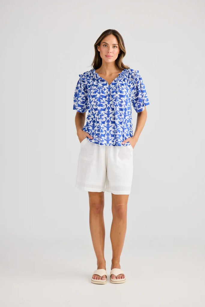 Soliel Top in Tile Print