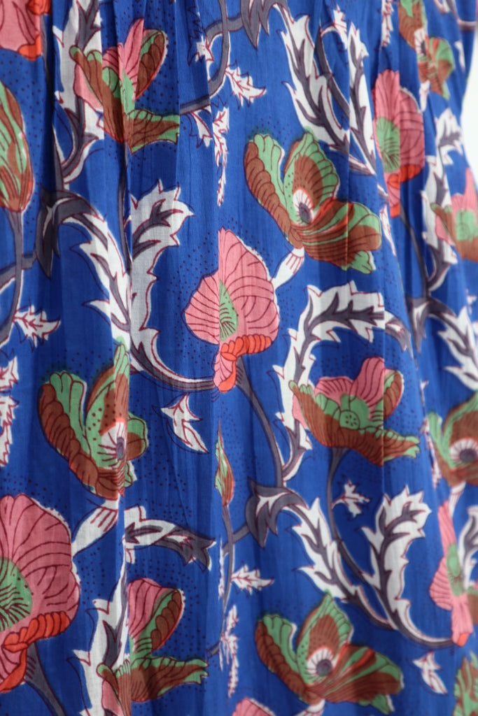 Pin Tuck Dress in Blue