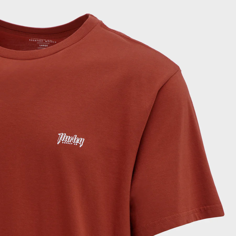 Built Icon Tee in Intense Rust
