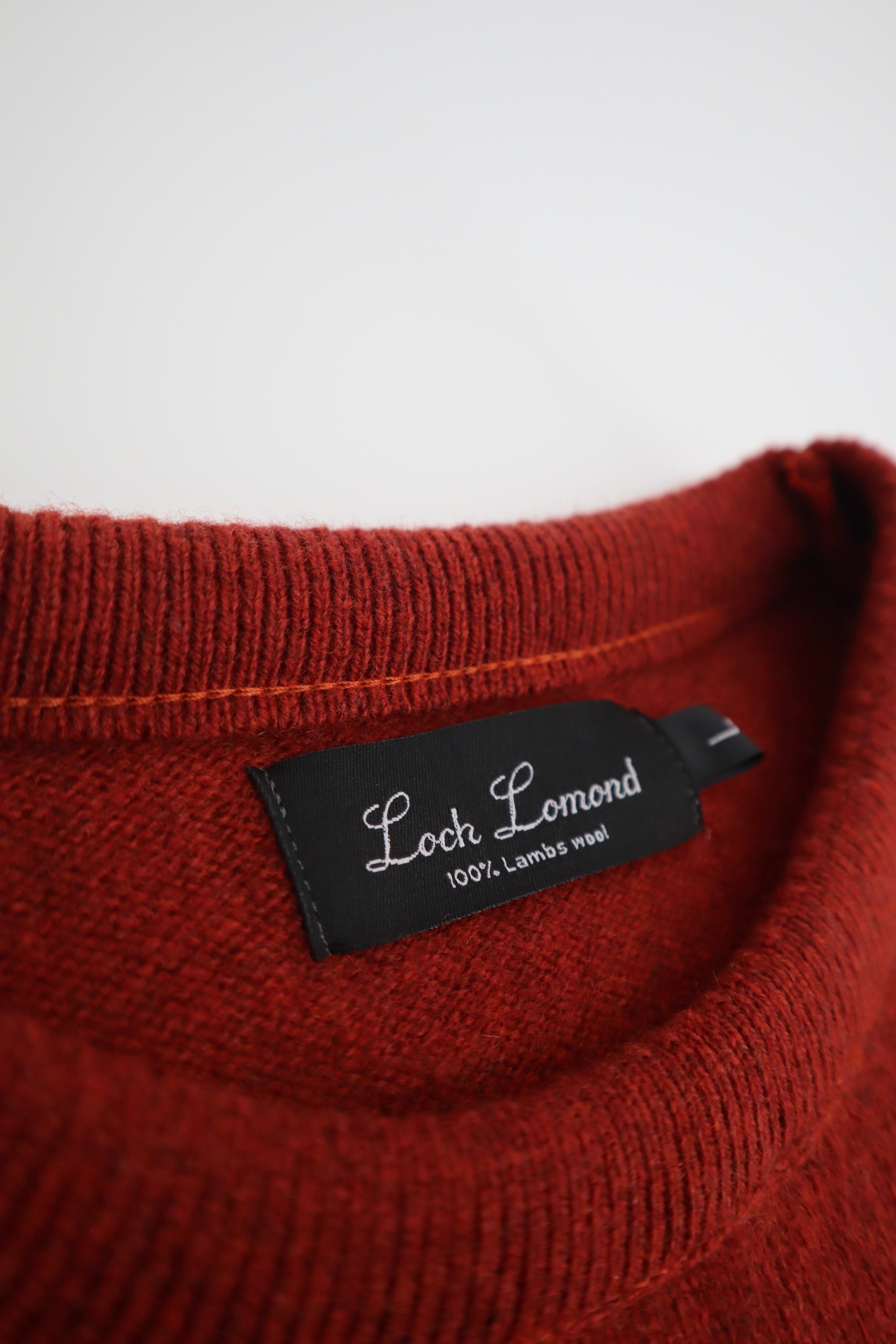 Lambswool Crewneck Sweater in Chilli