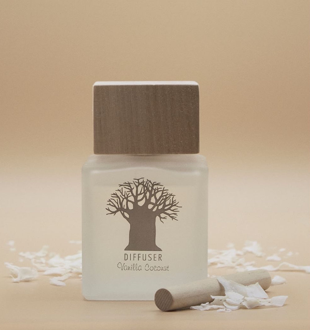 Wooden Top Diffuser in Vanilla Coconut