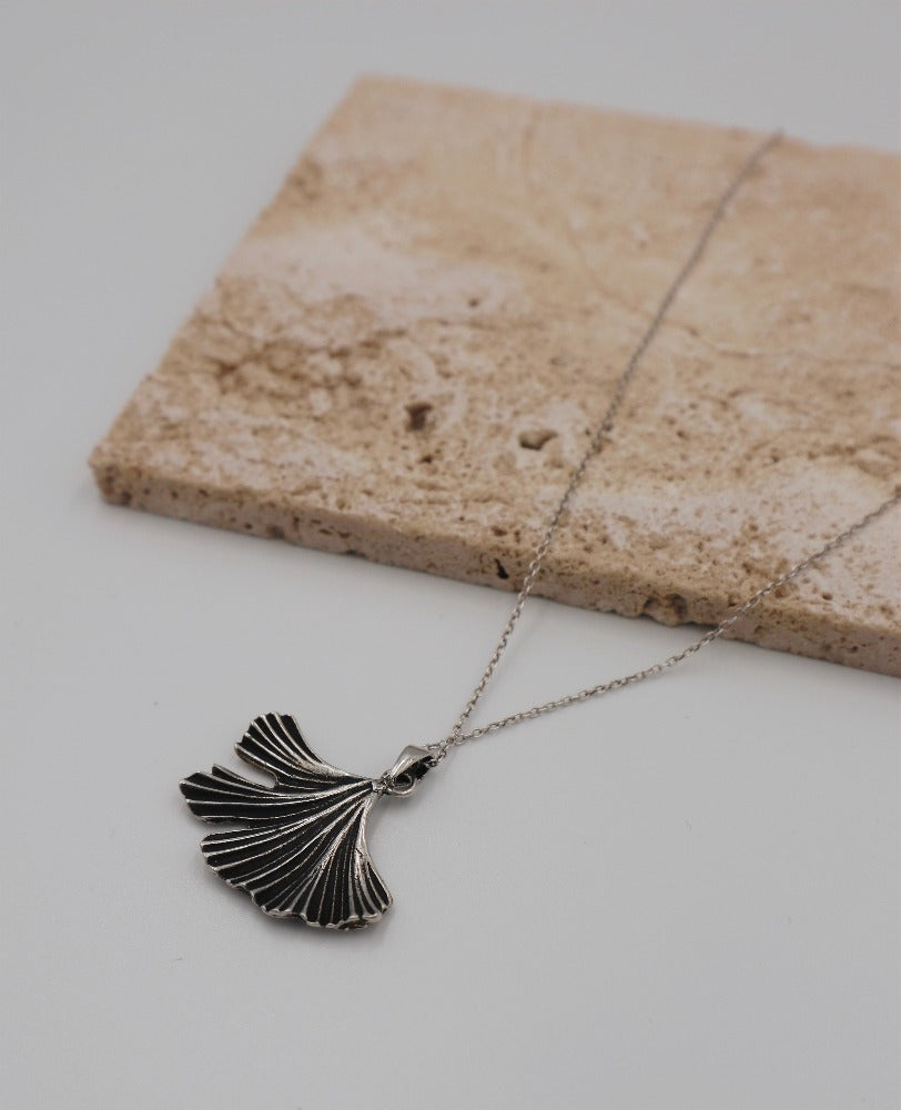 Sterling Silver Fish Fin Necklace
