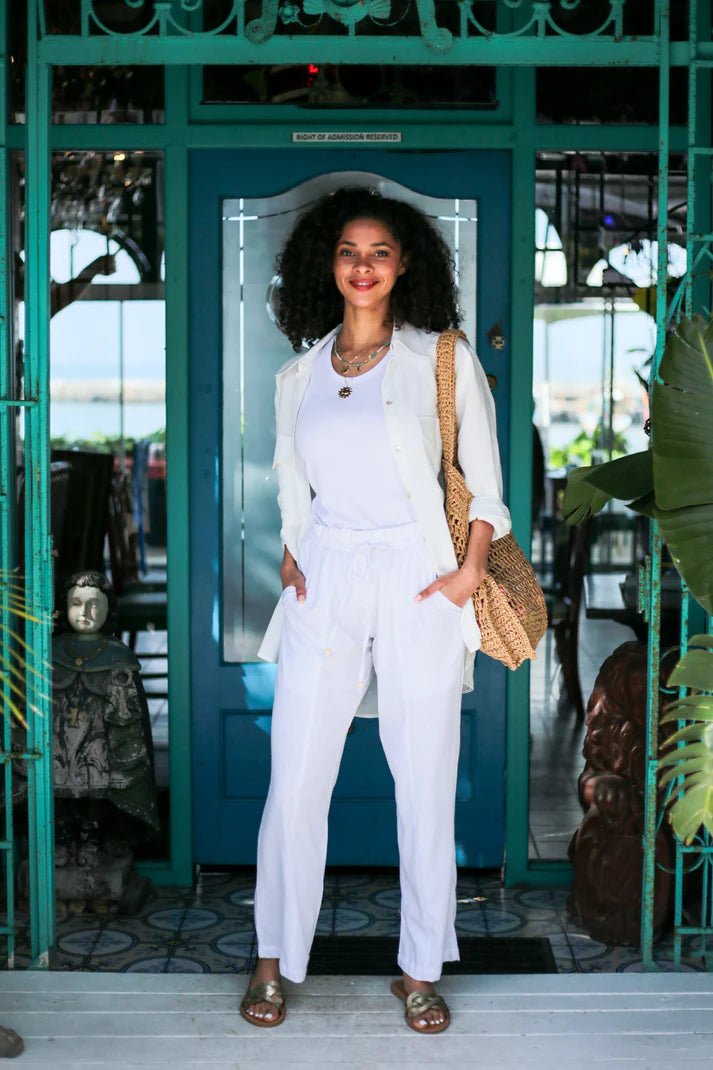 Boatie Pant in White
