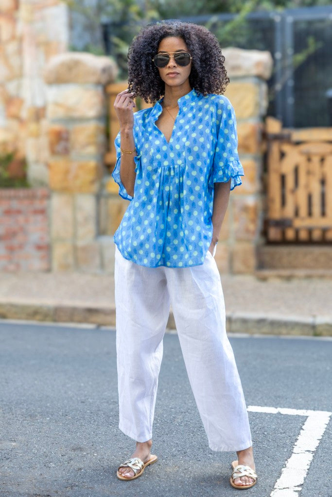 Celine Top in Blues