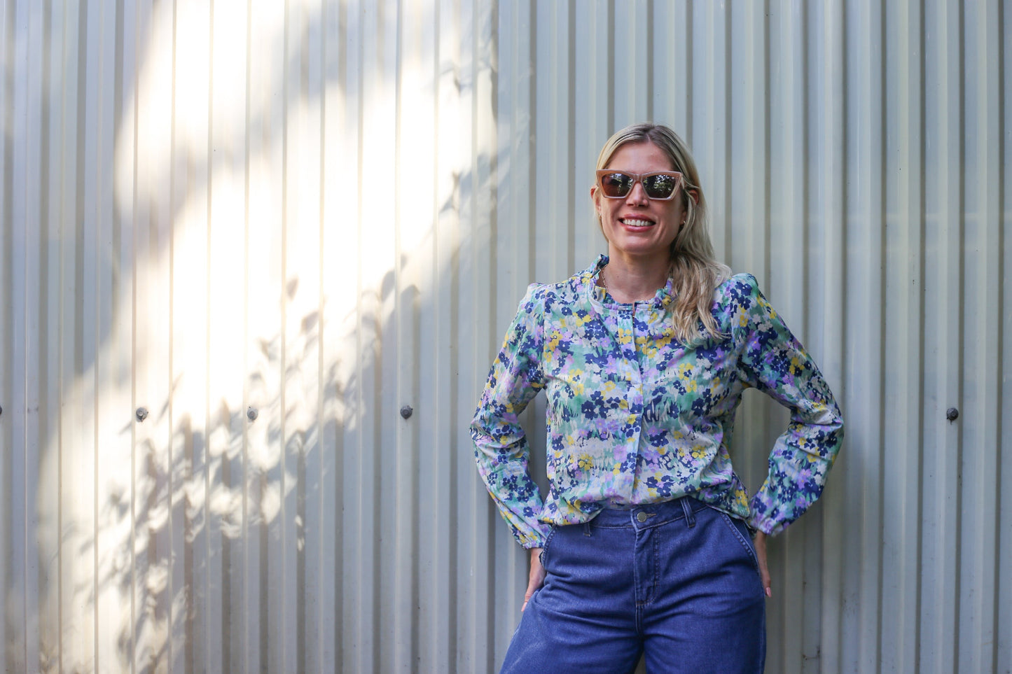 Cotton Allegra Floral Blouse