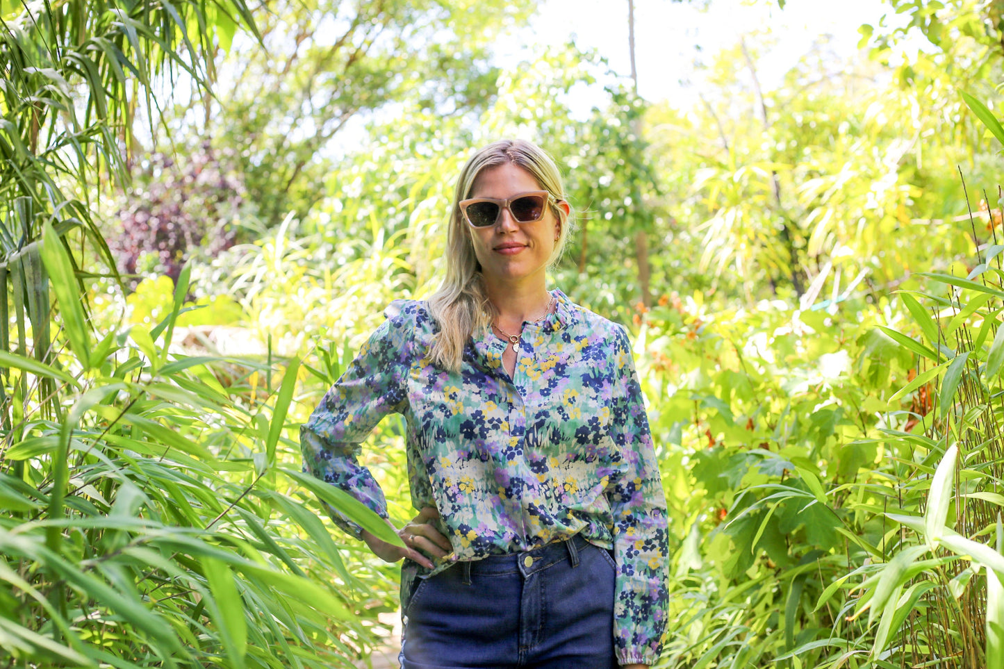 Cotton Allegra Floral Blouse