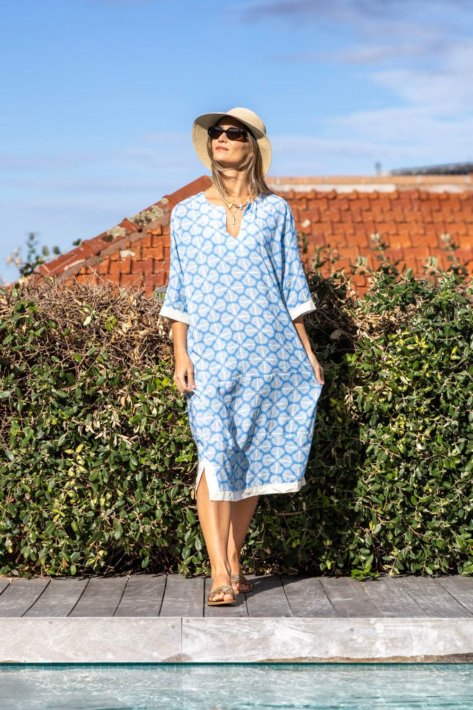 Dixie Dress in Dove Blue