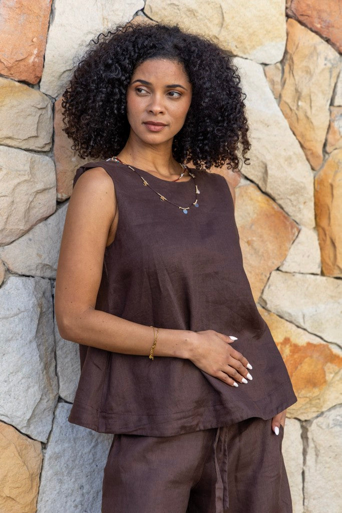 Josephine Cami in Chocolate