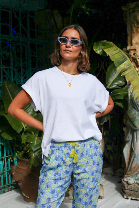 Linea Slub Tee in White