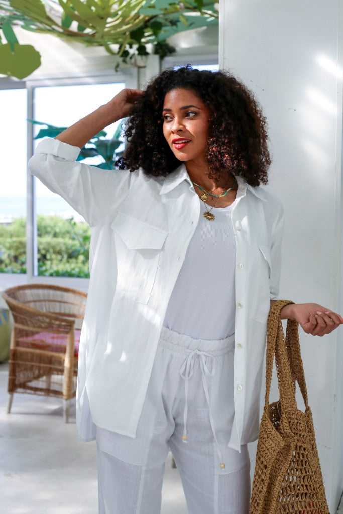 Resort Blouse in White