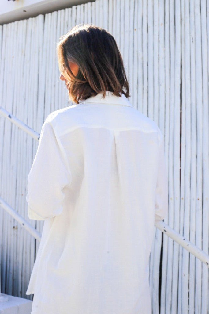 Resort Blouse in White