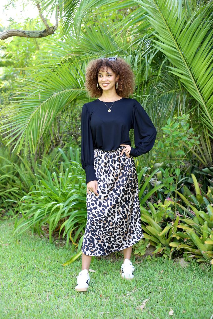 Simplistic Skirt in Leopard