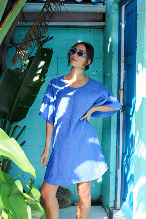 Tracy Linen Cotton Blend Dress