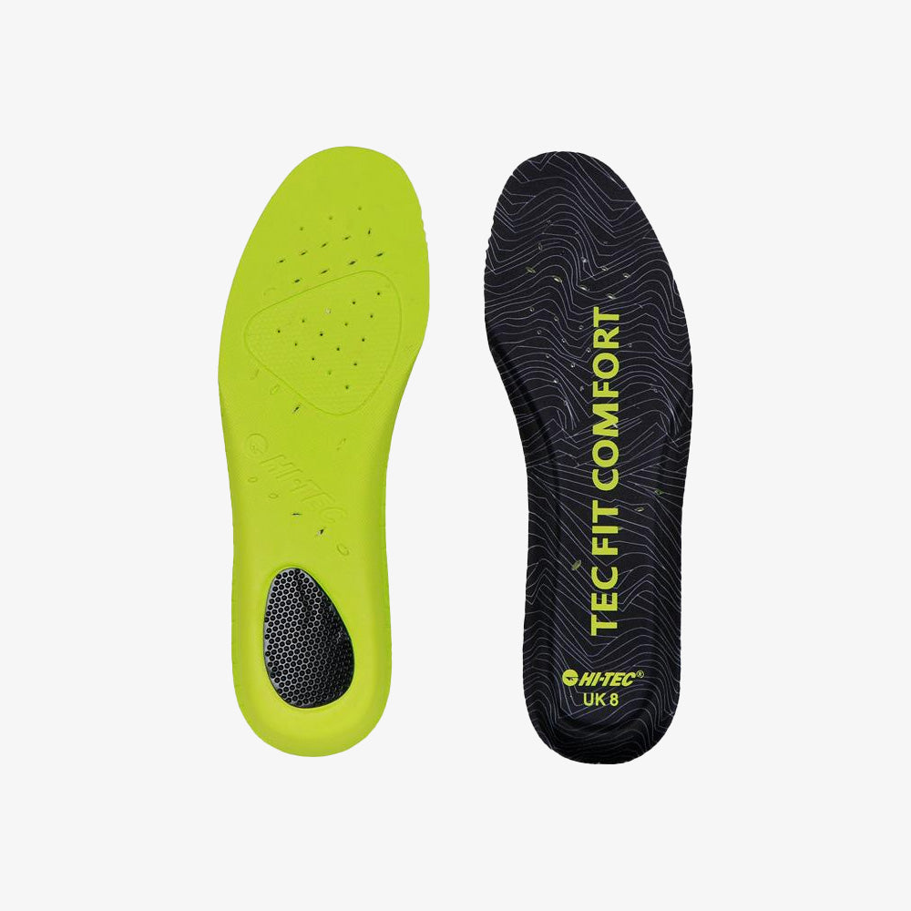 Innersoles Tec Fit Comfort in Black/Acid Lime