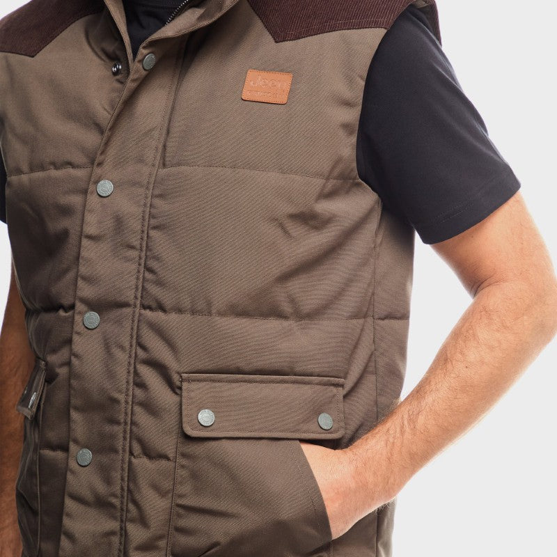 Bush Gillet Jacket in Brown