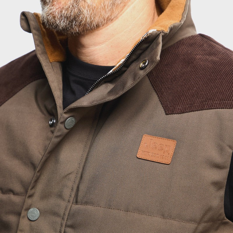 Bush Gillet Jacket in Brown