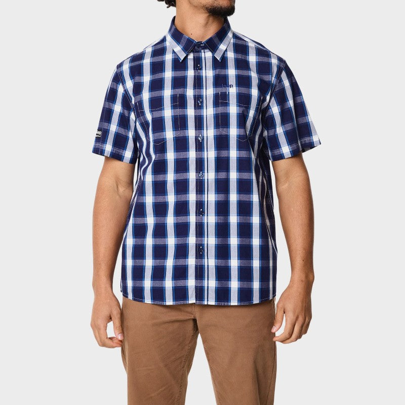 Check SS Shirt in Navy / Blue