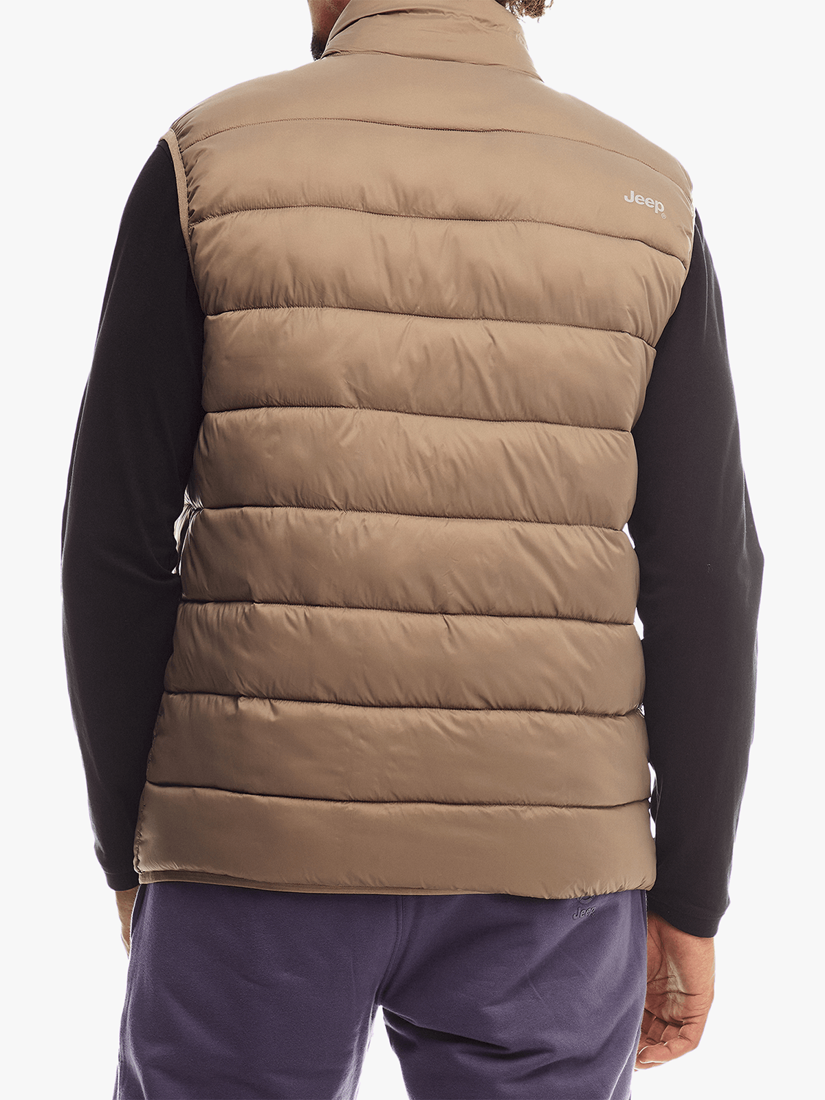 Core Sleeveless Puffer Jacket in Brown