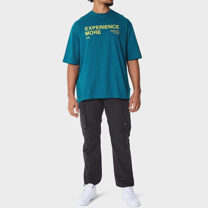 Experience More Oversized Fashion Tee in Teal