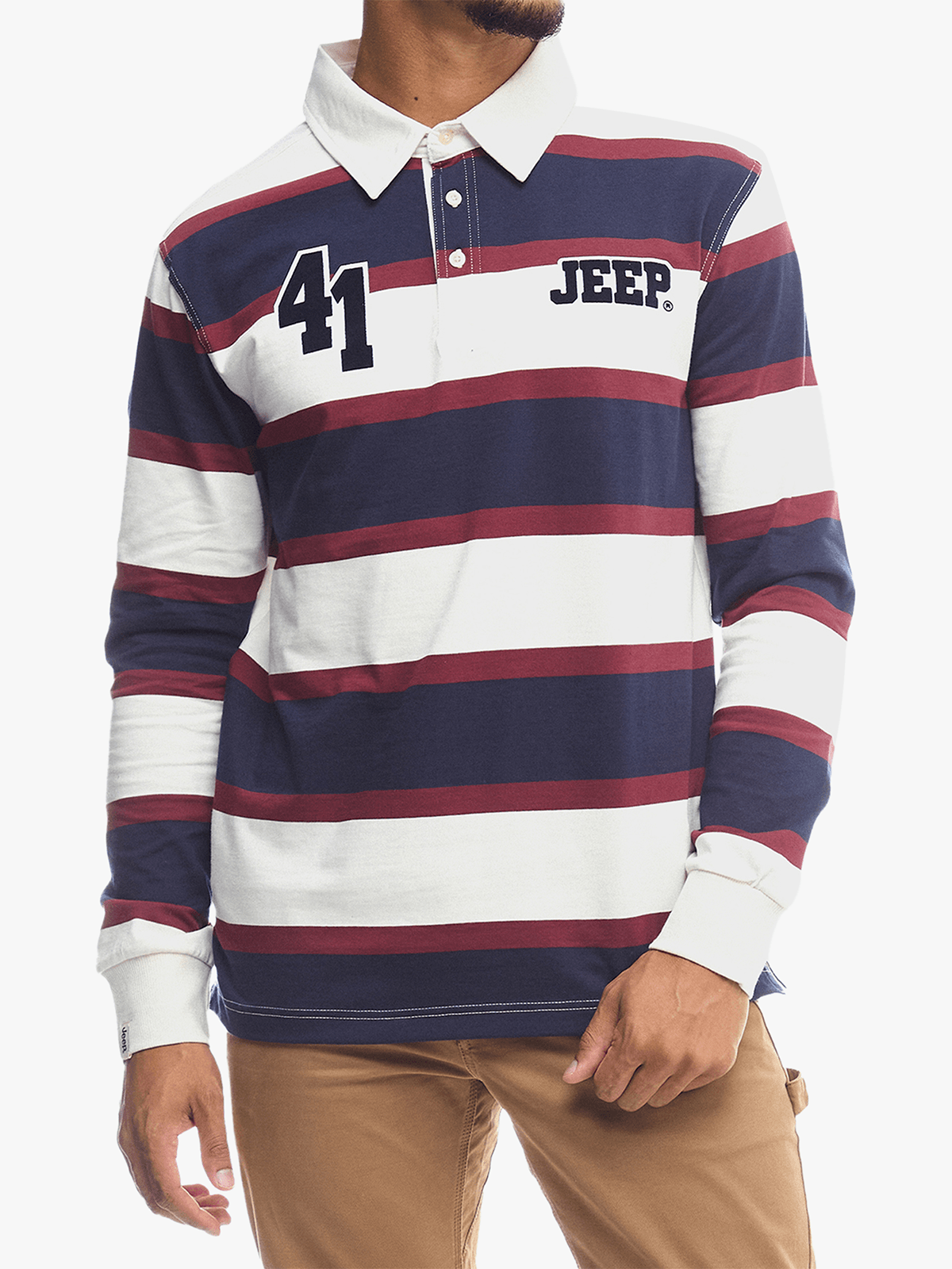 Rugby Style Polo in Navy