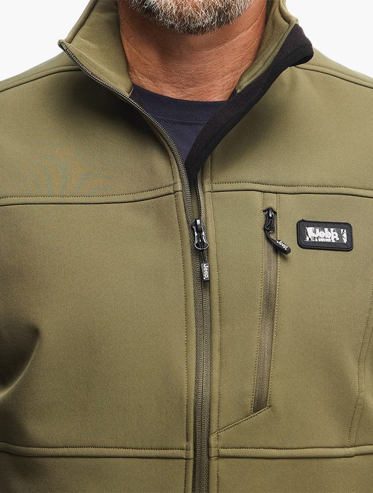 Softshell Gilet Jacket in Olive