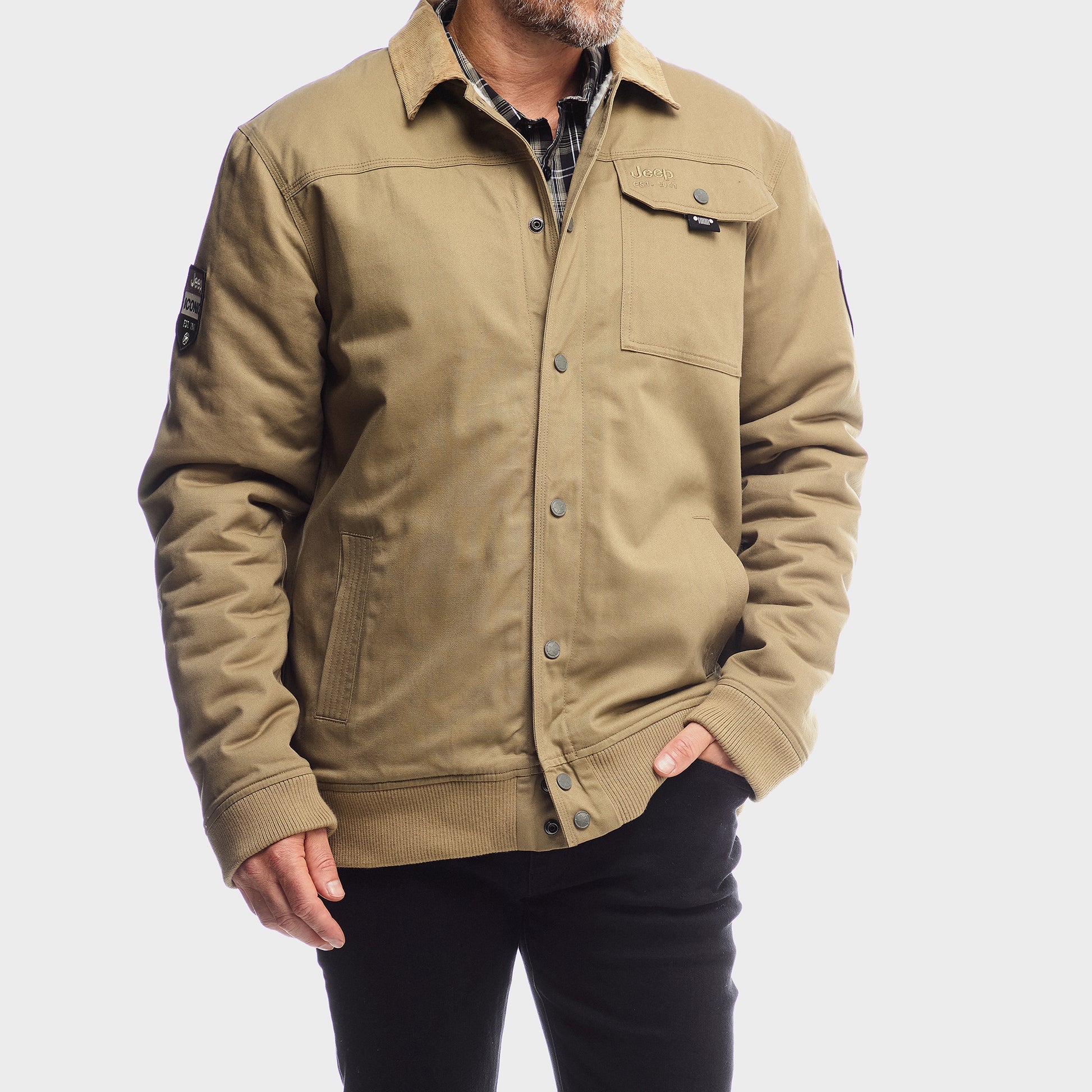 Trucker Jacket in Khaki
