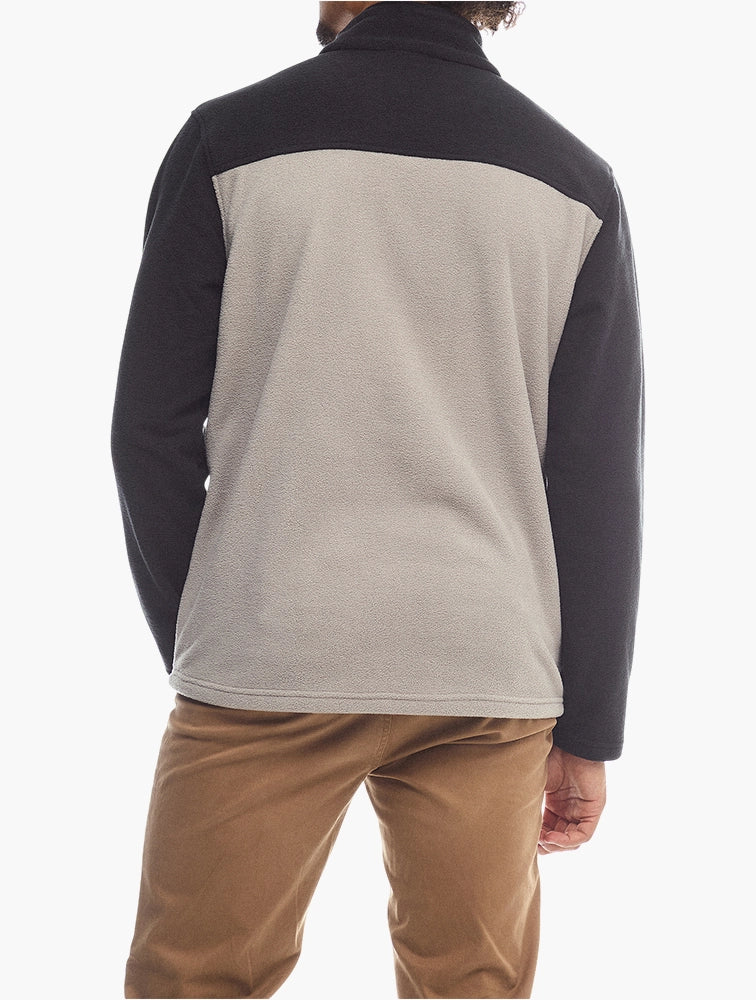 Zip Through Fleece in Grey
