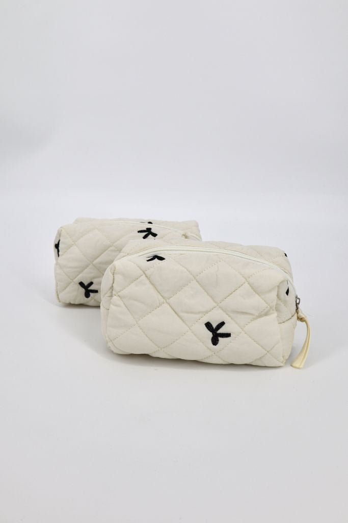 Bow-Tique Quilt Cosmetic Bag