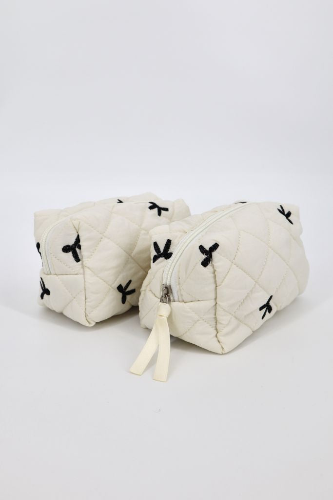 Bow-Tique Quilt Cosmetic Bag