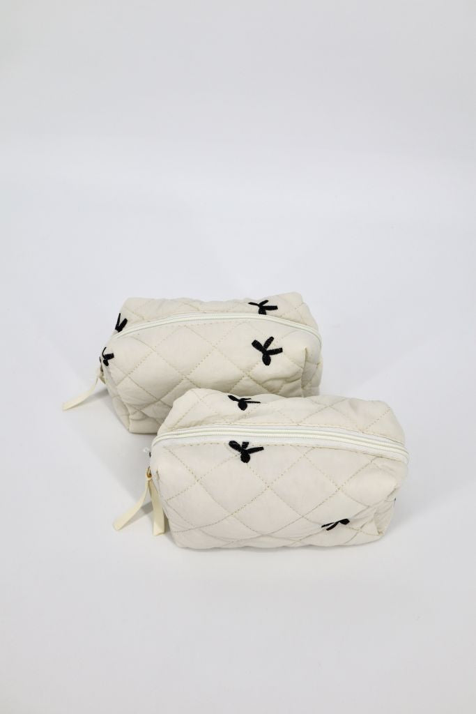 Bow-Tique Quilt Cosmetic Bag