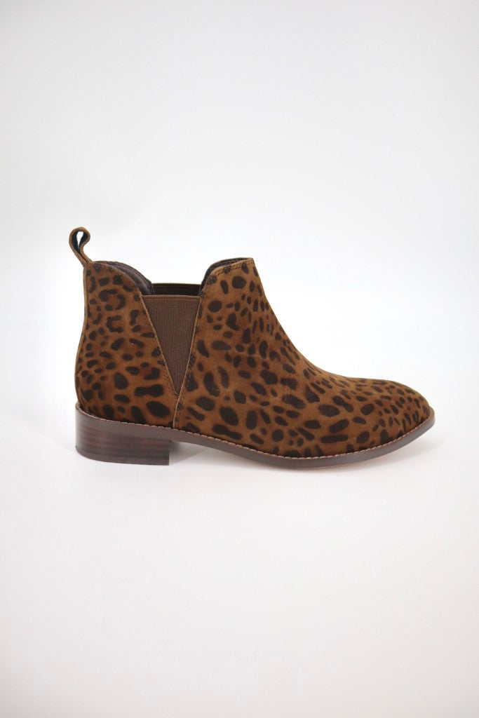 Aria Ankle Boot in Mocha Leopard