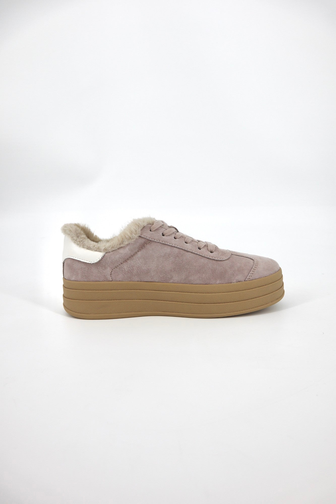 Bree Sneaker in Mushroom Grey / White