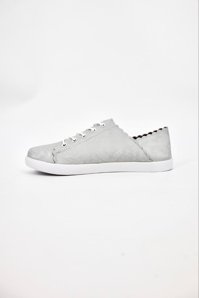 Chloe Slip On in Soft Grey Animal