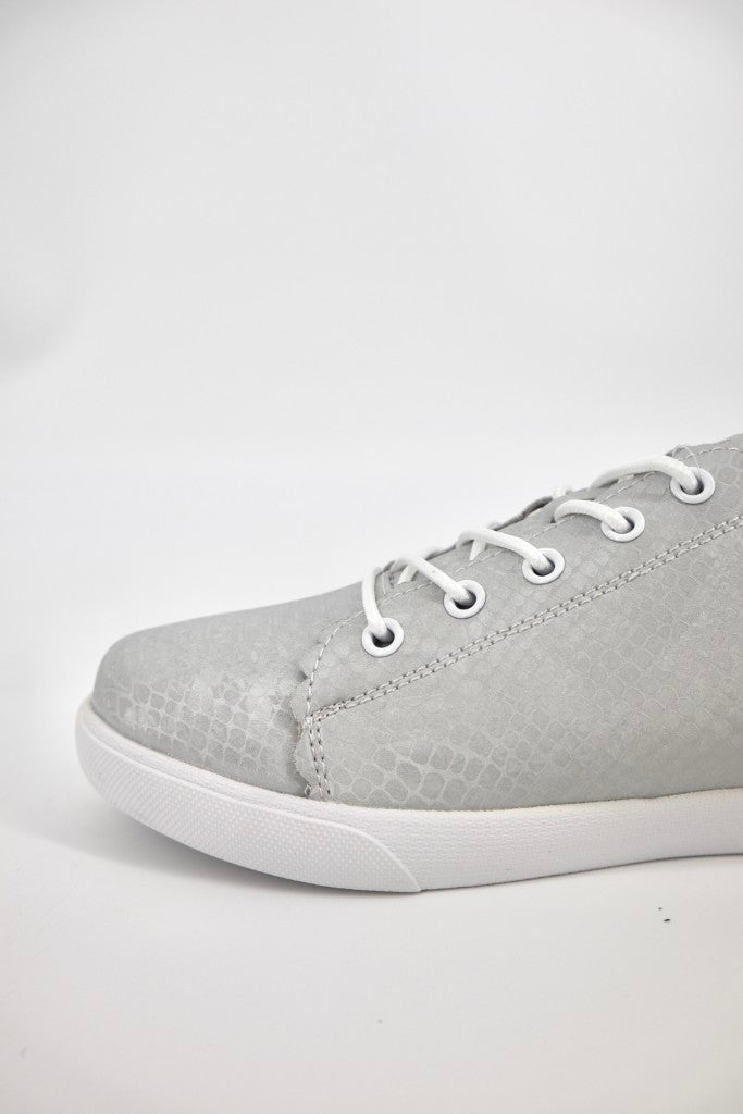 Chloe Slip On in Soft Grey Animal