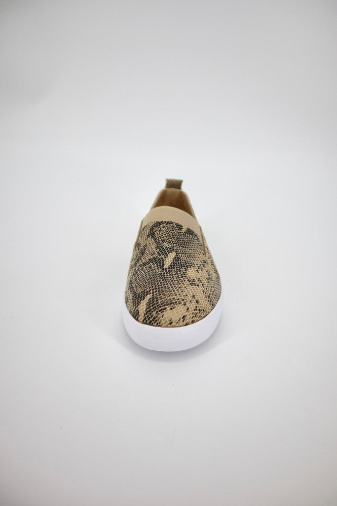 Fran Slip On in Walnut Snake