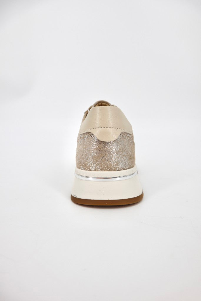 Nina Sneaker in Crushed Gold