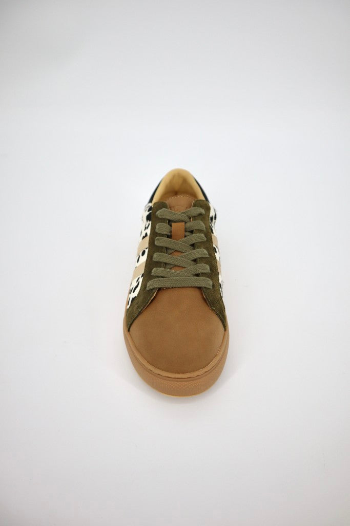 Palmero Sneaker in White / Black / Animal