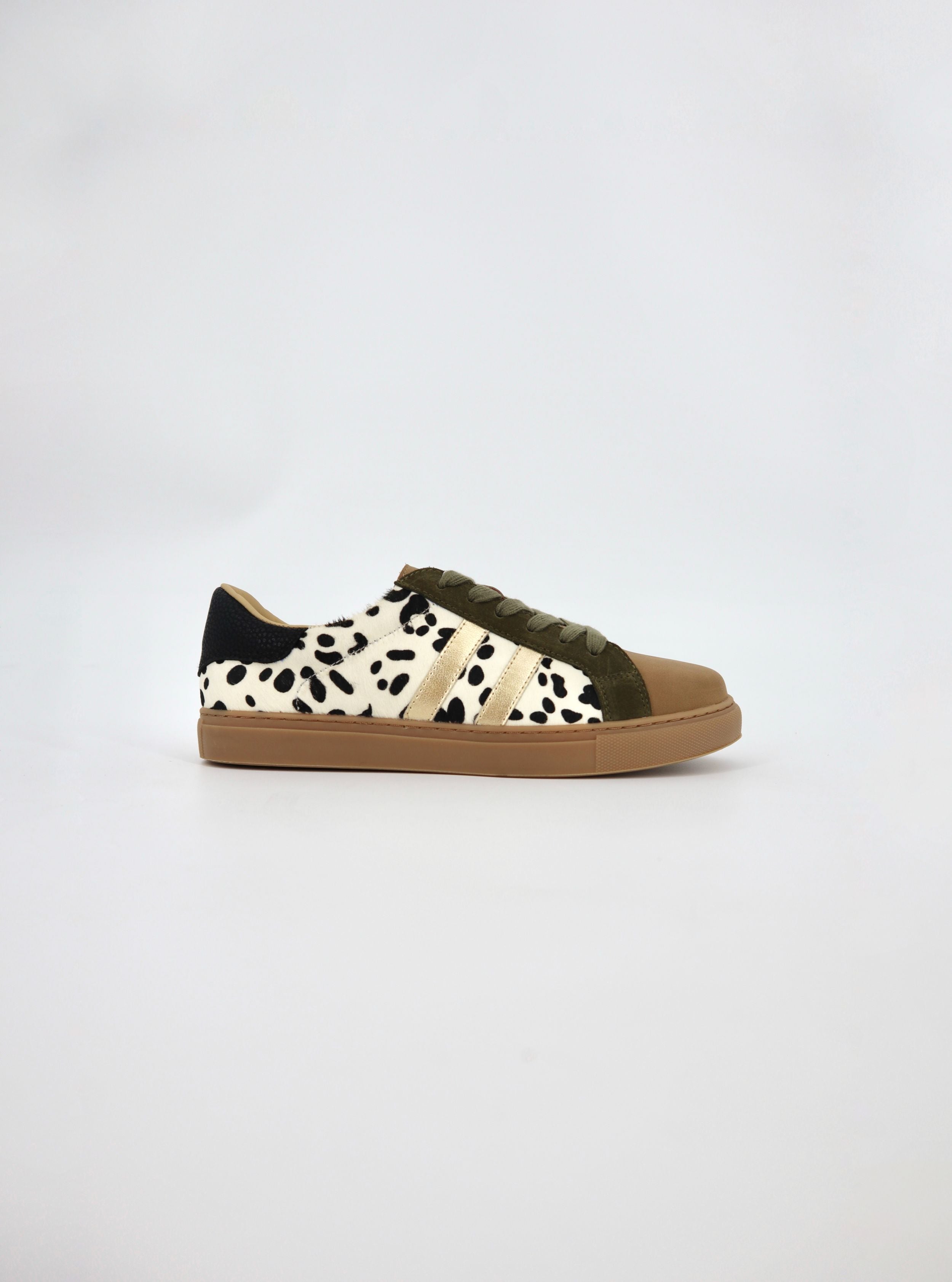 Palmero Sneaker in White / Black / Animal