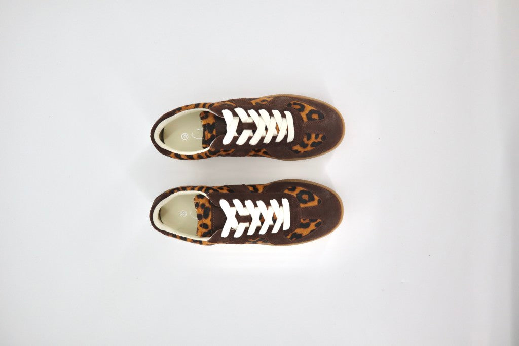 Portofino Sneaker in Leopard / Chestnut